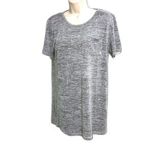 FOREVER 21 Tunic Sweater Tshirt Short Sleeves Space gray Grey Womens Large